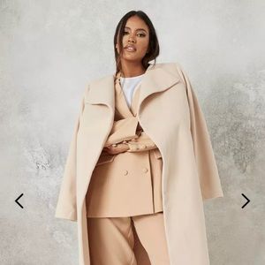 ✨NEW Missguided covered buckle belted formal coat